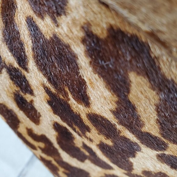 Steve Madden Sesto Leather Leopard Print Stiletto Ankle Bootie 7 1/2 - Picture 7 of 15